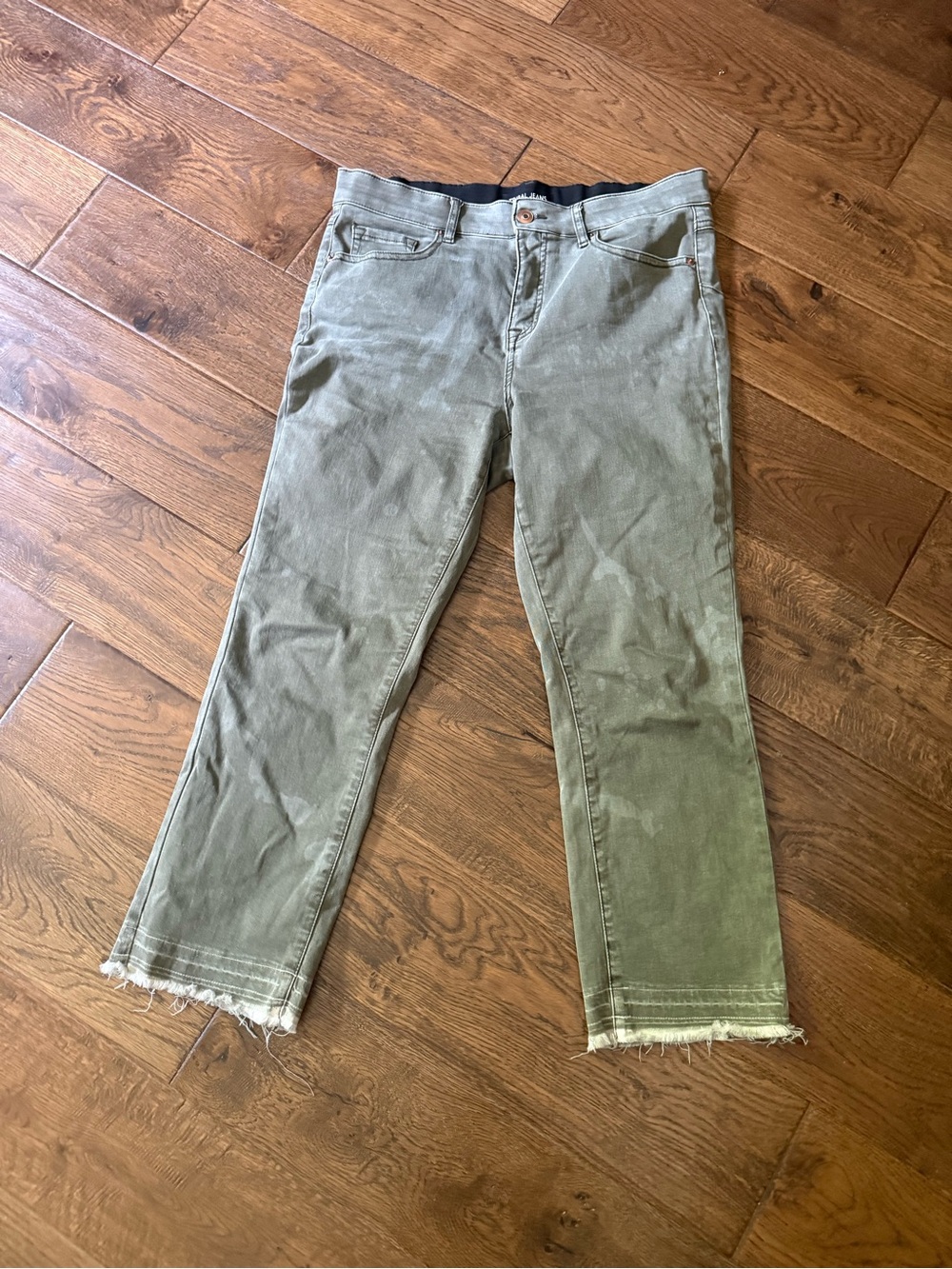 Tribal Jeans Olive Green Pants